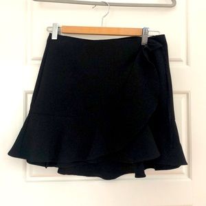 Black mini skirt